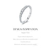 MODIAN Exquisite Round Moissanite Ring 925 Sterling Silver Trendy Wedding Engagement Band Rings For Women Fine Jewelry