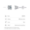 Modian Moissanite 1CT 2CT D Color VVS1 EX Luxury Stud Earrings 925 Sterling Silver Sparkling Earrings For Women Wedding Jewelry