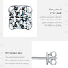 MODIAN 3MM-5MM Size D Color Moissanite 925 Sterling Silver Classic Simple Round Stud Earrings For Women Fine Stackable Jewelry