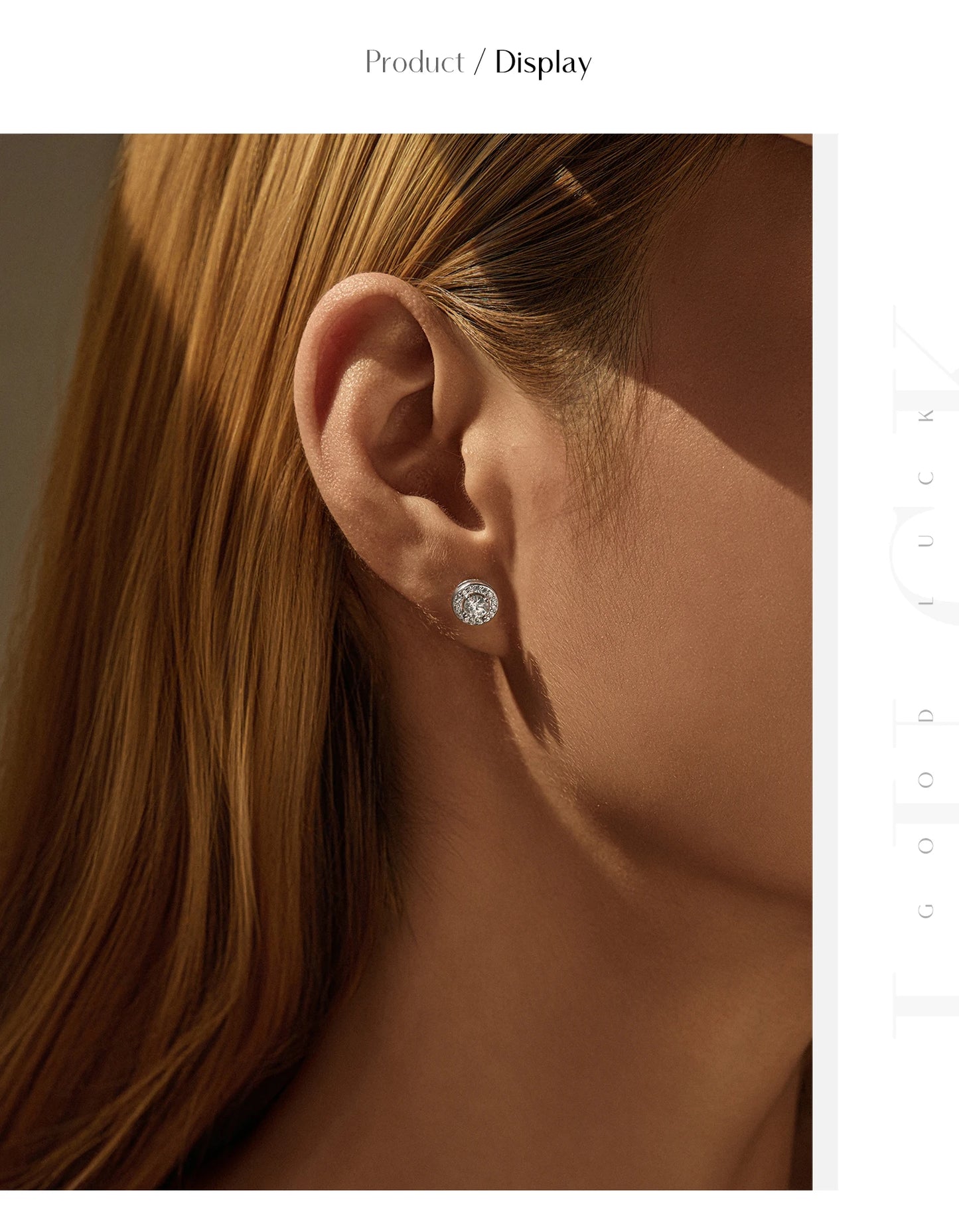 MODIAN Sparkling D Color Moissanite Halo Earrings 925 Sterling Silver Classic Stud Earrings For Women Wedding Fine Jewelry Gift