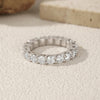 MODIAN D Color Moissanite Dazzling Ring 925 Sterling Silver Luxury Round Eternity Band Rings For Women Wedding Fine Jewelry Gift