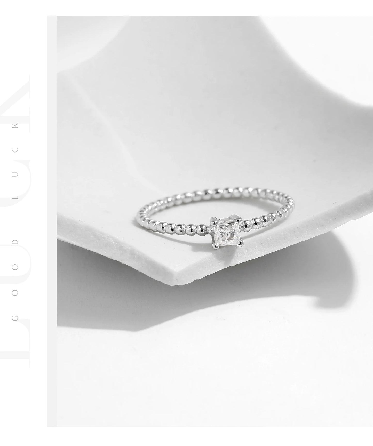 MODIAN D Color Geometric Shaped Moissanite Ring 925 Sterling Silver Heart Square Lab Diamond Wedding Band Jewelry For Women