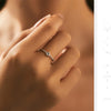 MODIAN Bezel Setting Moissanite Ring 925 Sterling Silver Beads Trendy Stackable Finger Rings For Women Lab Diamond Jewelry