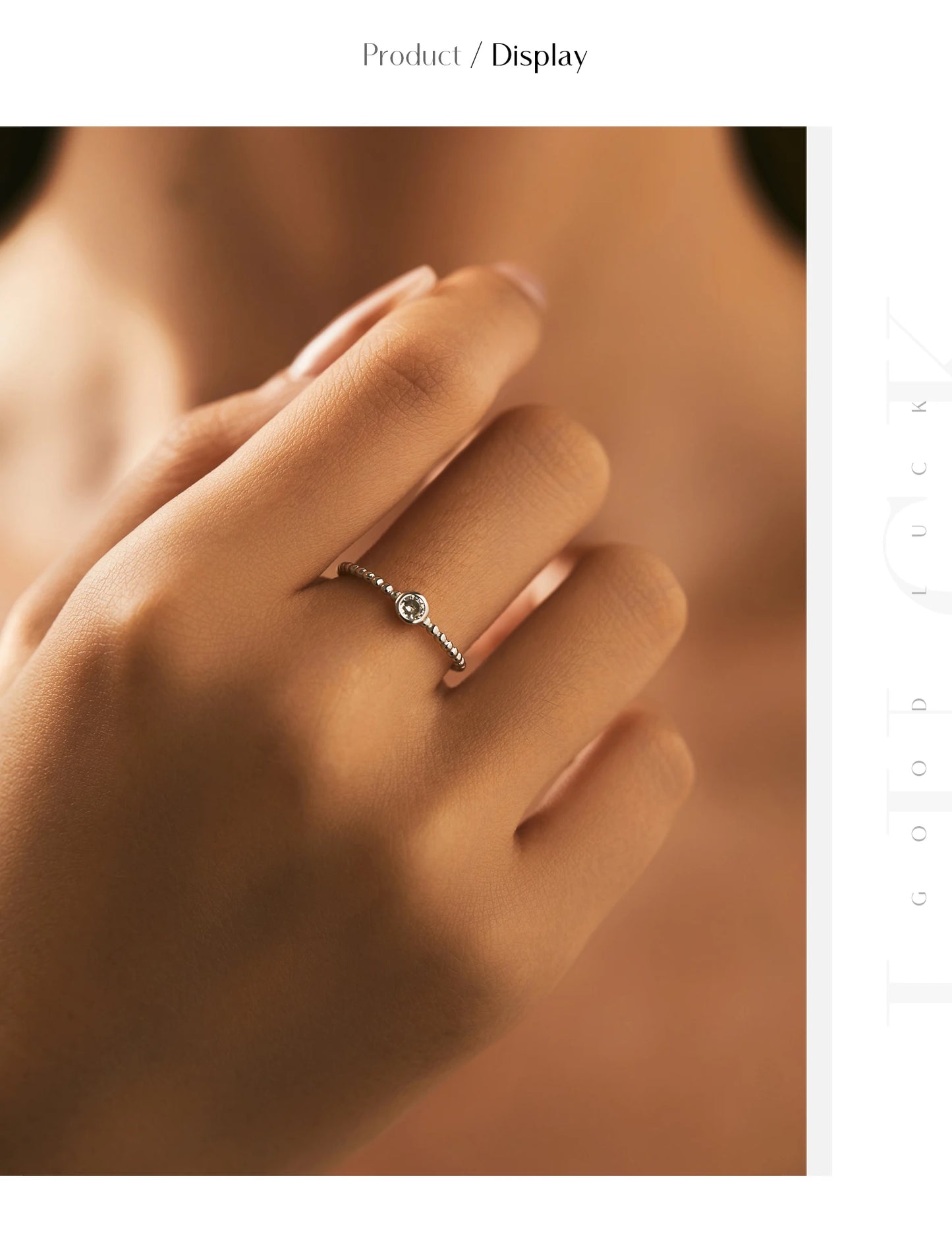 MODIAN Bezel Setting Moissanite Ring 925 Sterling Silver Beads Trendy Stackable Finger Rings For Women Lab Diamond Jewelry
