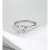MODIAN 1CT Moissanite Ring Delicate Square Cushion Cut Lab Diamond Ring 925 Sterling Silver Wedding Statement Jewelry For Women