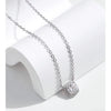 MODIAN 1 Carat Square Cushion Cut Halo Moissanite Pendant Necklace For Women 925 Sterling Silver Dazzling Wedding Bridal Jewelry