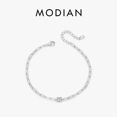 MODIAN Clear D Color Moissanite Bracelet 0.3 Carat Lab Diamond 925 Sterling Silver Elegant Bracelet For Women Fine Jewelry
