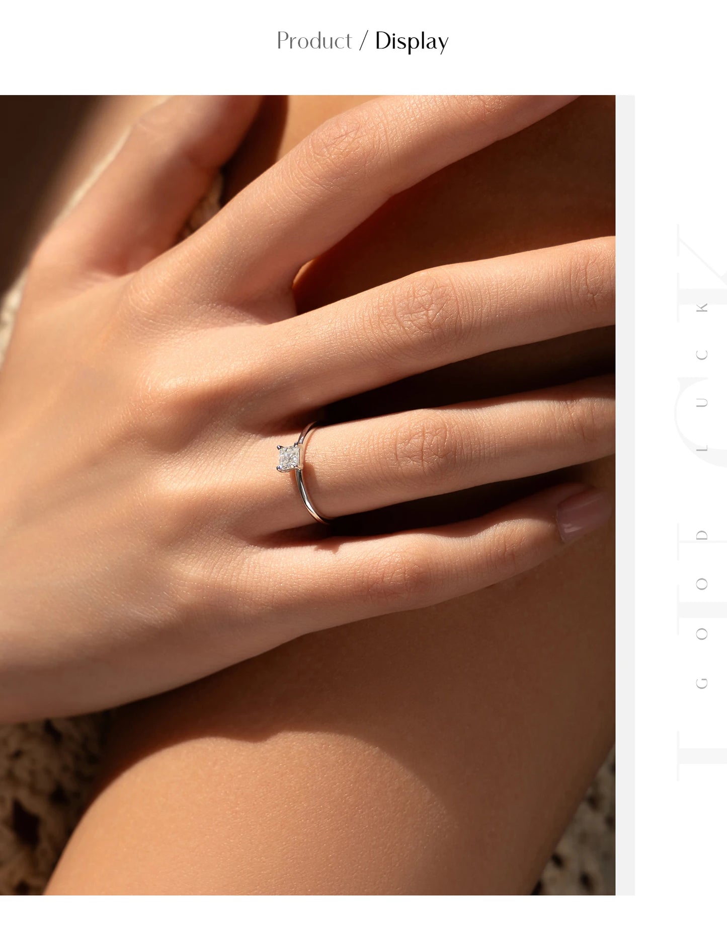 MODIAN Emerald Cut D Color Square Moissanite 925 Sterling Silver Classic Finger Rings For Women Wedding Statement Jewelry