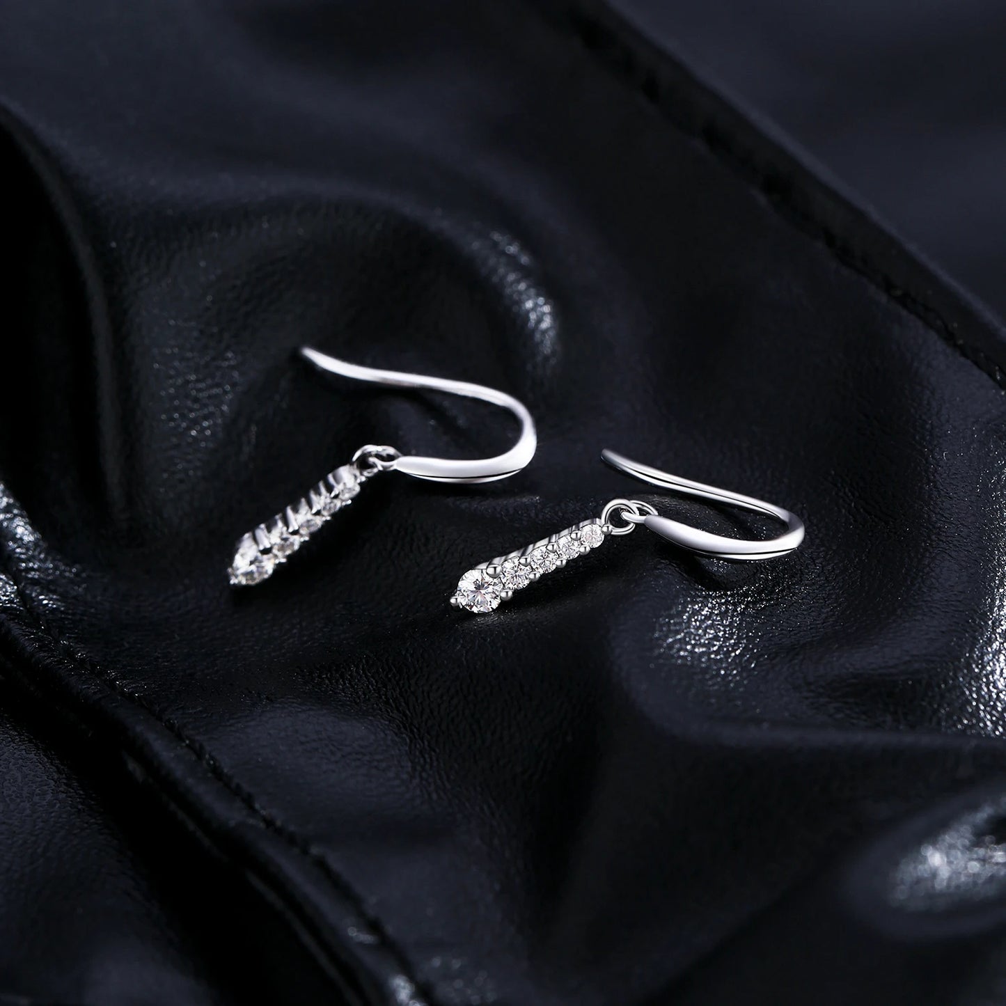 MODIAN D Color Moissanite Dangle Dangle 925 Sterling Silver Fashion Dazzling Fashion Water Drop Earrings For Women Fine Jewelry