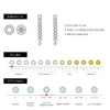 MODIAN D Color Moissanite Link Chain Stud Earrings 925 Sterling Silver Exquisite Trendy Earrings For Women Vacation Fine Jewelry