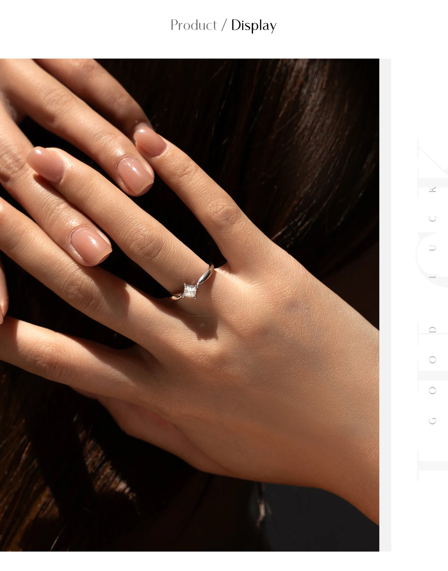 MODIAN D Color VVS1 Square Moissanite Ring 925 Sterling Silver Dazzling Wedding Band Rings For Women Fine Jewelry Gifts