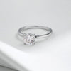 MODIAN 1CT Moissanite Ring Delicate Square Cushion Cut Lab Diamond Ring 925 Sterling Silver Wedding Statement Jewelry For Women