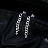MODIAN D Color Moissanite Link Chain Stud Earrings 925 Sterling Silver Exquisite Trendy Earrings For Women Vacation Fine Jewelry