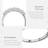 MODIAN D Color Moissanite 925 Sterling Silver Luxury Sparkle Geometric Hoop Earrings Ring For Women Wedding Fine Jewelry Set