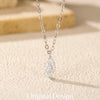 MODIAN D Color Rhombic Moissanite Necklaces 925 Sterling Silver Simple Link Chain Pendant Necklace For Women Fine Jewelry Gifts