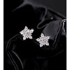 MODIAN D Color Dazzling Moissanite Earrings 925 Sterling Silver Trendy Cute Snowflake Stud Earrings For Women Fine Jewelry