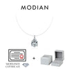 MODIAN D Color Water Drop Moissanite Necklace 925 Sterling Silver Fishing Line Choker Pendant Necklaces For Women Jewelry Gifts