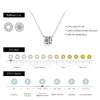 MODIAN Moissanite Pendant Necklace D Color 0.8CT Lab Diamond For Women Wedding Engagement 925 Sterling Silver Fine Jewelry Gift