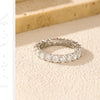 MODIAN Dazzling D Color Moissanite Eternity Band Rings 925 Sterling Silver Luxury Stackable Fashion Ring For Women Fine Jewelry