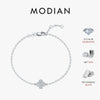 MODIAN D Color Moissanite 925 Sterling Silver Simple Daily Clubs Link Chain Trendy Bracelet For Women Fine Jewelry Gifts