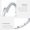 MODIAN D Color Moissanite 925 Sterling Silver Simple Sparkle Geometric Eternity Band Rings For Women Daily OL Fine Jewelry