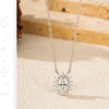 MODIAN D Color Oval Moissanite Necklaces 925 Sterling Silver Classic Pendant Necklace For Women Wedding Engagement Fine Jewelry