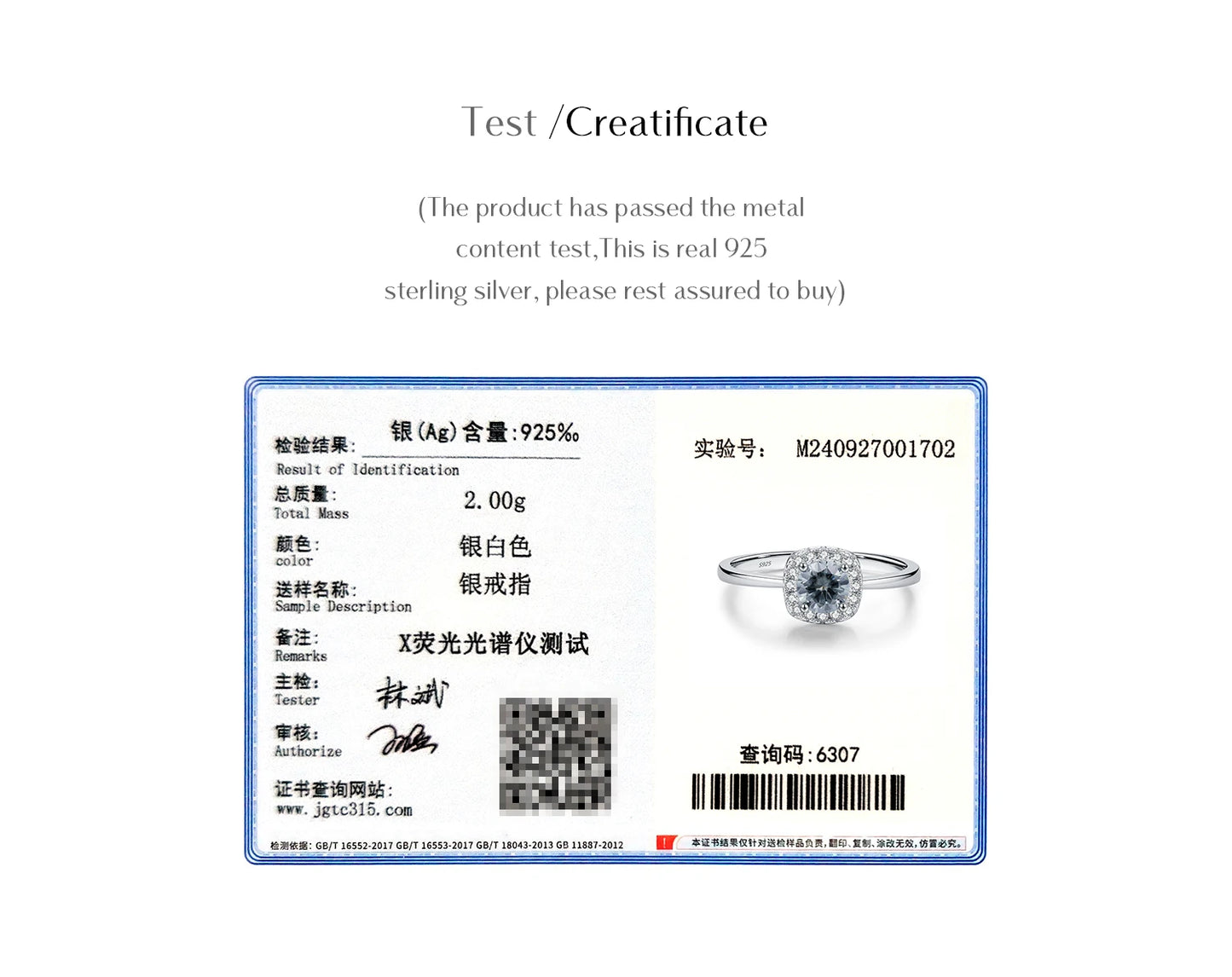 MODIAN D Color Gray Moissanite Rings 925 Sterling Silver Fashion Sparkle Square Halo Ring For Women Wedding Fine Jewelry Gift