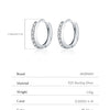 MODIAN D Color Sparkling Moissanite Earrings 925 Sterling Silver Classic Shining Circle Hoop Earrings For Women Fine Jewelry