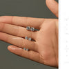 MODIAN 3MM-5MM Size D Color Moissanite 925 Sterling Silver Classic Simple Round Stud Earrings For Women Fine Stackable Jewelry
