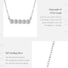 MODIAN D Color Moissanite 925 Sterling Silver Stackable Pendant Necklaces Lab Diamond Link Chain Jewelry For Women Luxury Gift