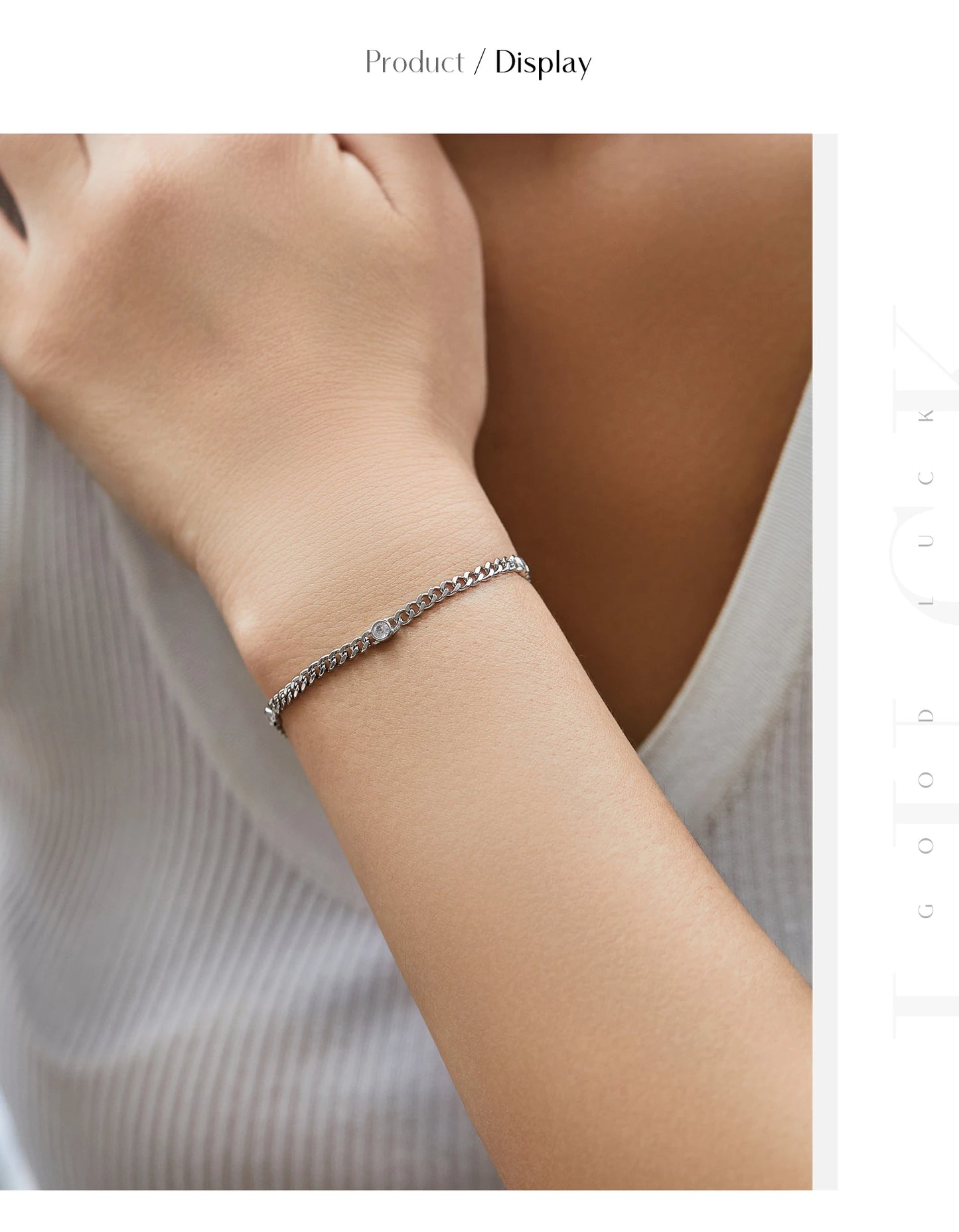 MODIAN White Gold Plated D Color Round Moissanite Twisted Bracelet 925 Sterling Silver VVS1 Dainty Adjustable Jewelry Gifts