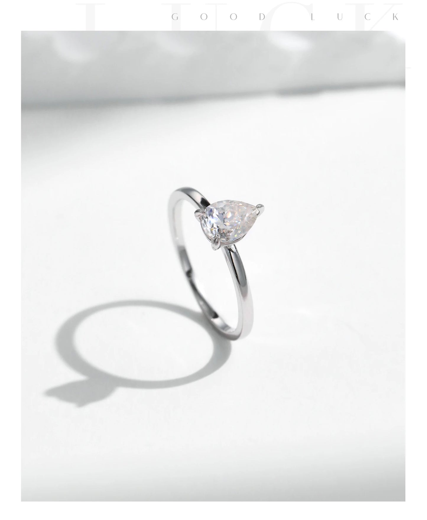 MODIAN Pear Round Square Moissanite Ring 925 Sterling Silver Wedding D Color Lab Created Diamond Rings For Women Fine Jewelry