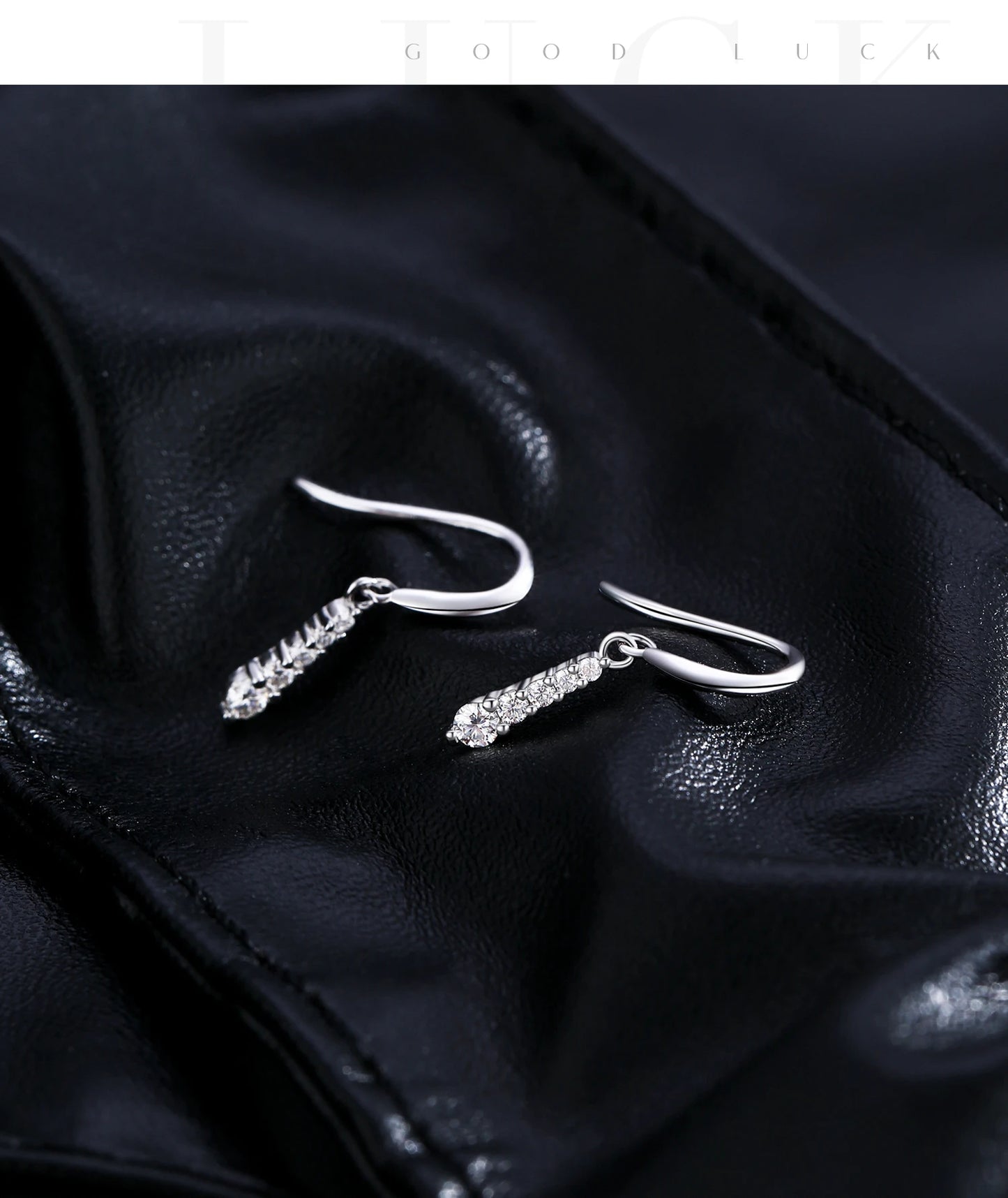 MODIAN D Color Moissanite Dangle Dangle 925 Sterling Silver Fashion Dazzling Fashion Water Drop Earrings For Women Fine Jewelry