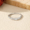 MODIAN Exquisite Round Moissanite Ring 925 Sterling Silver Trendy Wedding Engagement Band Rings For Women Fine Jewelry