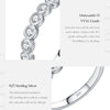 MODIAN D Color Round Moissanite Eternity Ring 925 Sterling Silver Stackable Finger Rings For Women Wedding Fine Jewelry Gifts
