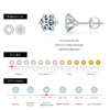 MODIAN 1 Carat D Color Moissanite Stud Earrings 925 Sterling Silver Sparkling Wedding Platinum Plated Fine Jewelry For Women