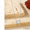 MODIAN D Color Heart Moissanite 925 Sterling Silver Fashion Simple Pendant Necklace For Women Wedding Fine Jewelry Gfits