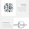 MODIAN D Color 1CT Moissanite Stud Earrings For Women 925 Sterling Silver 0.5CT Dazzling Lab Diamond Wedding Jewelry Gifts
