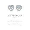 MODIAN Dazzling D Color Hearts Moissanite Halo Earrings 925 Sterling Silver Clasic Wedding Stud Earrings For Women Fine Jewelry