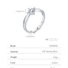 MODIAN D Color VVS1 Square Moissanite Ring 925 Sterling Silver Dazzling Wedding Band Rings For Women Fine Jewelry Gifts
