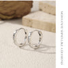MODIAN D Color Moissanite Ear Buckles 925 Sterling Silver Sparkle Retro Hollow Stars Hoop Earrings For Women Fine Jewelry