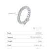 MODIAN Dazzling D Color Moissanite Eternity Band Rings 925 Sterling Silver Luxury Stackable Fashion Ring For Women Fine Jewelry