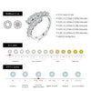 MODIAN D Color Moissanite Eternity Band Ring 925 Sterling Silver Luxury Geometric Ring For Women Wedding Engagement Fine Jewelry