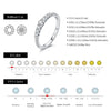MODIAN Exquisite Round Moissanite Ring 925 Sterling Silver Trendy Wedding Engagement Band Rings For Women Fine Jewelry