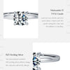 MODIAN 1CT Moissanite Ring Delicate Square Cushion Cut Lab Diamond Ring 925 Sterling Silver Wedding Statement Jewelry For Women