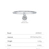 MODIAN D Color Round Moissanite Ring 925 Sterling Silver Small Charms Sparkling Finger Rings For Women Wedding Jewelry Gift