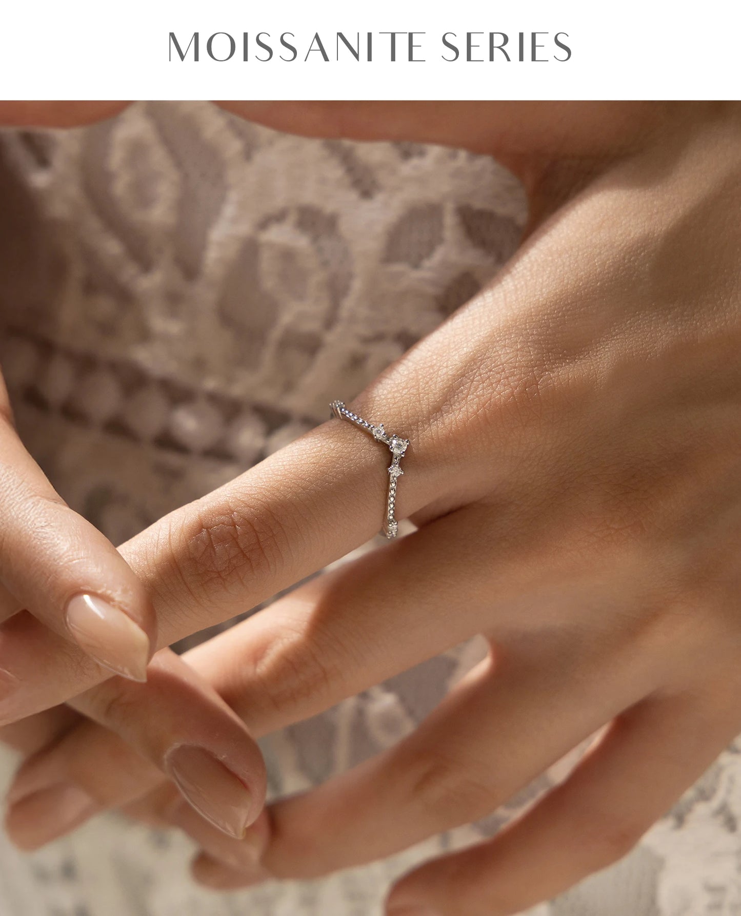 MODIAN D Color Moissanite Rings 925 Sterling Silver Exquisite Arrow Thin Finger Sparkling Rings For Women Wedding Fine Jewelry