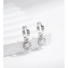 MODIAN 1.0CT D Color Moissanite Hoop Earrings Lab Created Diamond For Women 925 Sterling Silver Wedding Fine Jewelry Gift