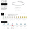 MODIAN Sparkling D Color Moissanite Bracelet 925 Sterling Silver Lock Stackable Trendy Bracelets For Women Jewelry With Gift Box