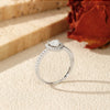 MODIAN D Color Heart  Moissanite Wedding Rings 925 Sterling Silver Luxury Halo Classic Rings For Women Dating Fine Jewelry